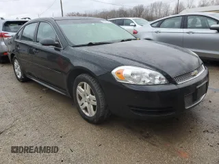 2013 Chevrolet Impala LT with VIN 2G1WB5E31D1121949, listed as a Copart auction lot 47863325 with 96,626 mi miles and Salvage Title. Bid and sale history available at DreamBid. Image 4.