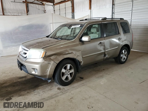 2011 Honda Pilot EX-L with VIN 5FNYF4H55BB010648, listed as a Copart auction lot 51094675 with 213,392 mi miles and Salvage Title. Bid and sale history available at DreamBid. Image 1.
