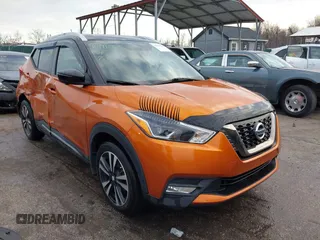 2019 Nissan Kicks S with VIN 3N1CP5CU6KL559887, listed as a IAAI auction lot 41491252 with 69,357 mi miles and . Bid and sale history available at carsss.com. Image 1.