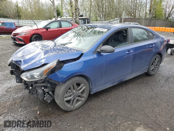 2021 Kia Forte GT-Line z VIN 3KPF34AD6ME280868, wystawiony jako Copart lot #52395955 z przebiegiem 60 967 mil mil oraz Szkoda całkowita • Salvage title. Historia ofert i sprzedaży dostępna na DreamBid. Obrazek 1.