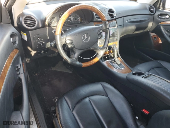 2006 Mercedes-Benz CLK-Class 3.5L with VIN WDBTJ56H26F178744, listed as a Copart auction lot 46032055 with 179,781 mi miles and Salvage Title. Bid and sale history available at carsss.com. Image 8.