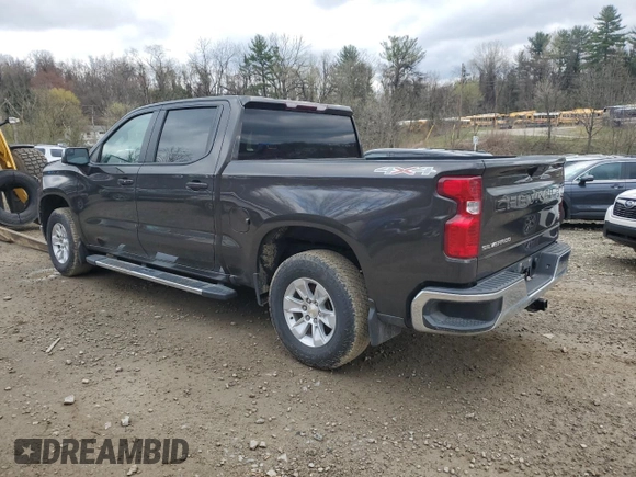 2021 Chevrolet Silverado 1500 LT with VIN 1GCUYDED6MZ135451, listed as a Copart auction lot 52053785 with 103,371 mi miles and Salvage Title. Bid and sale history available at carsss.com. Image 2.