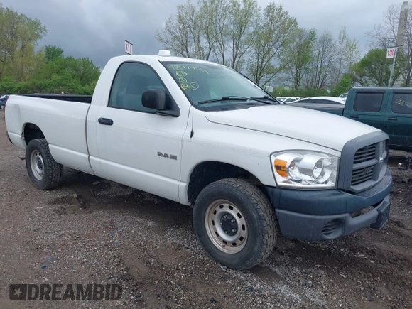 2008 Dodge 1500 ST with VIN 1D7HU16N08J232786, listed as a IAAI auction lot 41979484 with 54,165 mi miles. Bid and sale history available at carsss.com. Image 1.
