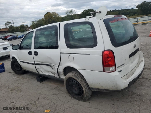 2008 Chevrolet Uplander LS Fleet with VIN 1GBDV13W78D109606, listed as a Copart auction lot 71663234 with NaN miles and Salvage Title. Bid and sale history available at carsss.com. Image 2.