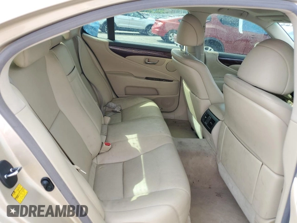 2007 Lexus LS 460 with VIN JTHBL46F975050247, listed as a Copart auction lot 60001855 with 175,261 mi miles and Salvage title. Bid and sale history available at DreamBid. Image 10.
