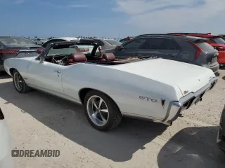 1968 Pontiac GTO z VIN 242678P186105, wystawiony jako Copart lot #76539314 z przebiegiem 14 693 mil mil oraz Szkoda całkowita • Salvage title. Historia ofert i sprzedaży dostępna na DreamBid. Obrazek 2.