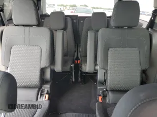 2021 Ford Transit Connect XLT with VIN NM0GE9F28M1500501, listed as a Copart auction lot 50764445 with 24,638 mi miles and Salvage title. Bid and sale history available at DreamBid. Image 10.