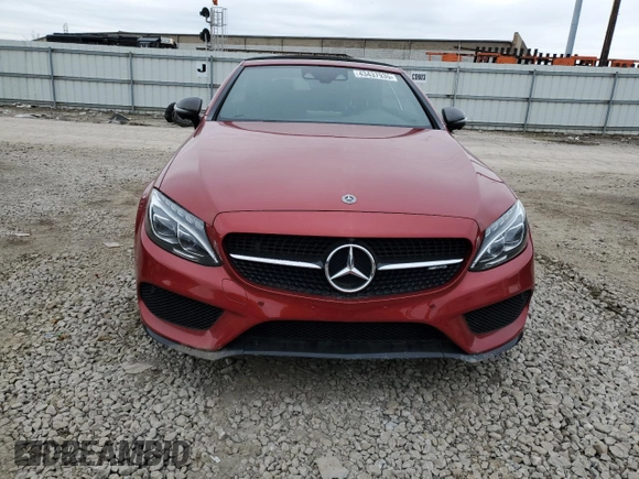 2018 Mercedes-Benz C 43 AMG with VIN WDDWK6EB5JF677695, listed as a Copart auction lot 43437935 with 59,768 mi miles and Salvage title. Bid and sale history available at DreamBid. Image 5.