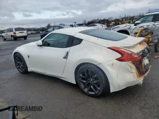 2015 Nissan 370Z with VIN JN1AZ4EH2FM440869, listed as a Copart auction lot 49371185 with 0 mi miles and Salvage Title. Bid and sale history available at carsss.com. Image 2.