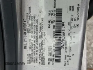 2010 Ford Fusion Hybrid z VIN 3FADP0L35AR110293, wystawiony jako Copart lot #43419065 z przebiegiem 163 946 mil mil oraz Szkoda całkowita • Salvage title. Historia ofert i sprzedaży dostępna na DreamBid. Obrazek 12.