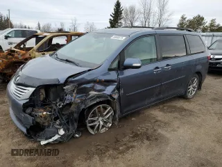 2015 Toyota Sienna Ltd with VIN 5TDDK3DC2FS095104, listed as a Copart auction lot 49698575 with 234,402 mi miles and Salvage Title. Bid and sale history available at carsss.com. Image 1.