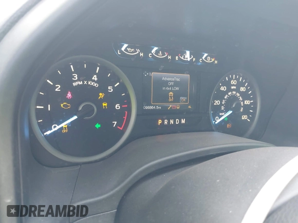 2018 Ford F-150 XL with VIN 1FTEW1E51JKF09051, listed as a IAAI auction lot 41532739 with 98,864 mi miles. Bid and sale history available at carsss.com. Image 7.