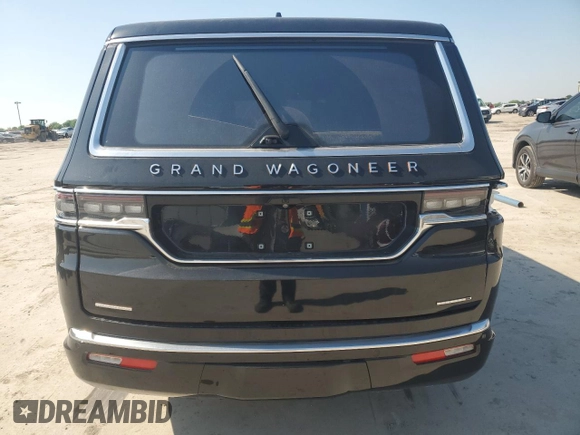 2022 Jeep Grand Wagoneer Series III с VIN 1C4SJVGJ6NS196992, выставлен на аукционе Copart как лот 52117945 с пробегом 30 898 миль миль и Списание • Salvage title. История ставок и продаж доступна на DreamBid. Изображение 6.