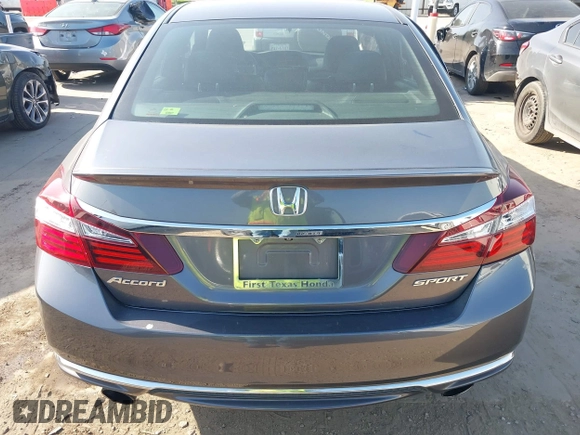 2017 Honda Accord Sport with VIN 1HGCR2F52HA042761, listed as a IAAI auction lot 42022822 with 130,638 mi miles and . Bid and sale history available at carsss.com. Image 16.