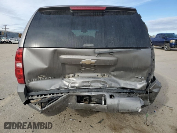 2008 Chevrolet Suburban LTZ with VIN 3GNFK16378G183777, listed as a Copart auction lot 89405045 with 184,492 mi miles and Salvage Title. Bid and sale history available at carsss.com. Image 6.