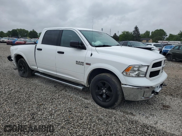 2018 Ram 1500 Outdoorsman with VIN 1C6RR7TT7JS107488, listed as a Copart auction lot 58616085 with 101,395 mi miles and Salvage title. Bid and sale history available at DreamBid. Image 4.