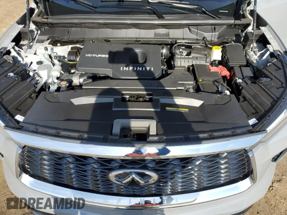 2025 Infiniti QX60 Sensory with VIN 5N1AL1GS2SC338845, listed as a Copart auction lot 85276094 with 361 mi miles and Salvage Title. Bid and sale history available at DreamBid. Image 13.