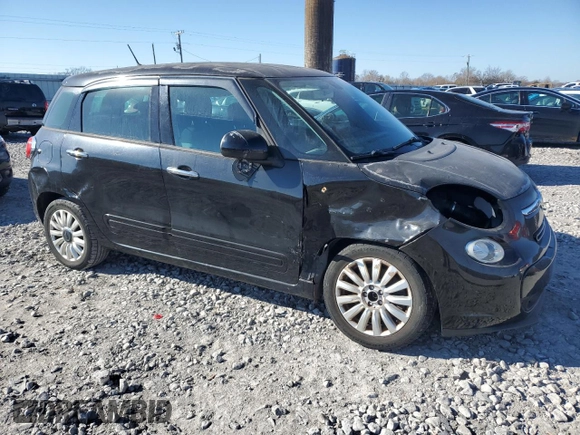 2014 FIAT 500L Easy with VIN ZFBCFABH6EZ002104, listed as a Copart auction lot 83943314 with 91,571 mi miles and Salvage Title. Bid and sale history available at DreamBid. Image 4.
