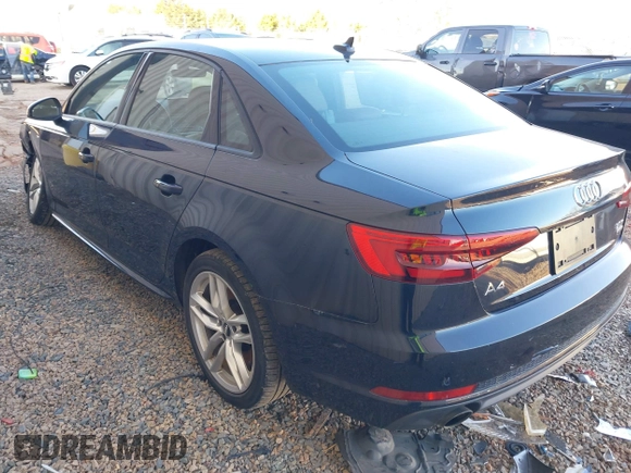 2017 Audi A4 Season of Audi Premium with VIN WAUDNAF41HN041235, listed as a IAAI auction lot 41136289 with 46,754 mi miles. Bid and sale history available at carsss.com. Image 3.