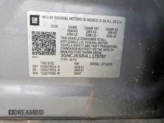 2020 Chevrolet Trax LS with VIN 3GNCJKSB4LL175757, listed as a Copart auction lot 61504935 with 83,028 mi miles and Clean title. Bid and sale history available at DreamBid. Image 13.