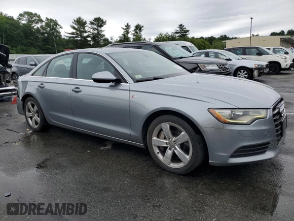 2012 Audi A6 Premium Plus with VIN WAUGGAFC0CN158134, listed as a Copart auction lot 62267795 with 203,128 mi miles and Clean title. Bid and sale history available at DreamBid. Image 4.