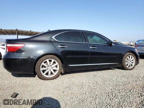 2007 Lexus LS 460 with VIN JTHBL46F275048355, listed as a Copart auction lot 62407725 with 206,881 mi miles and Clean title. Bid and sale history available at DreamBid. Image 3.