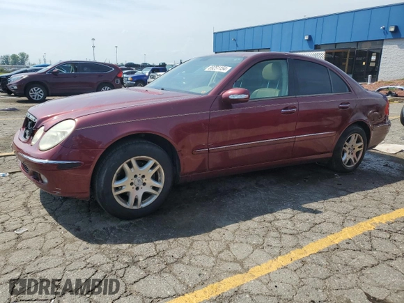2003 Mercedes-Benz E-Class 3.2L with VIN WDBUF65J53A094202, listed as a Copart auction lot 69251154 with 0 mi miles and Salvage Title. Bid and sale history available at carsss.com. Image 1.