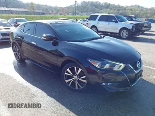 2018 Nissan Maxima SV with VIN 1N4AA6AP0JC361847, listed as a IAAI auction lot 41960325 with 122,121 mi miles and . Bid and sale history available at DreamBid. Image 1.
