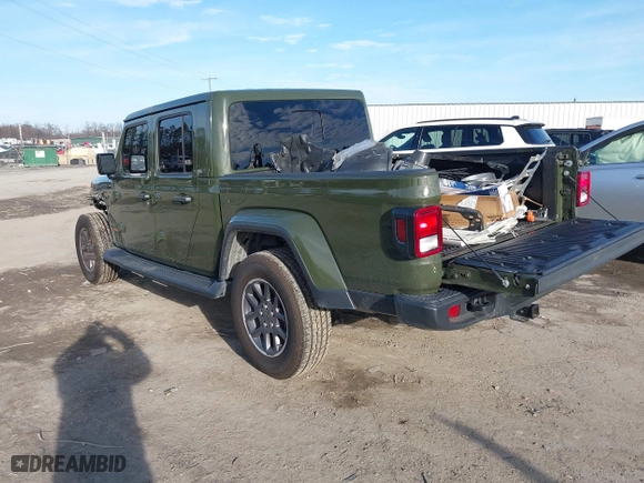 2023 Jeep Gladiator Overland with VIN 1C6HJTFG9PL507484, listed as a IAAI auction lot 41486457 with 54,871 mi miles. Bid and sale history available at carsss.com. Image 3.