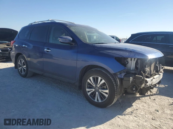 2017 Nissan Pathfinder Platinum with VIN 5N1DR2MN5HC641403, listed as a Copart auction lot 41779925 with 64,242 mi miles and Salvage Title. Bid and sale history available at carsss.com. Image 4.