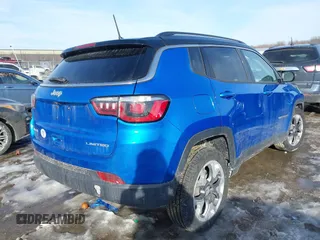 2020 Jeep Compass Limited with VIN 3C4NJDCB7LT147155, listed as a IAAI auction lot 41654100 with 66,205 mi miles. Bid and sale history available at carsss.com. Image 4.