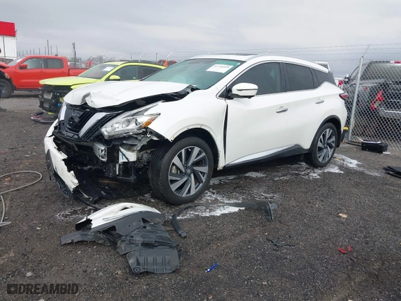 2016 Nissan Murano SV with VIN 5N1AZ2MG2GN171273, listed as a IAAI auction lot 41748919 with 558,639 mi miles. Bid and sale history available at carsss.com. Image 18.