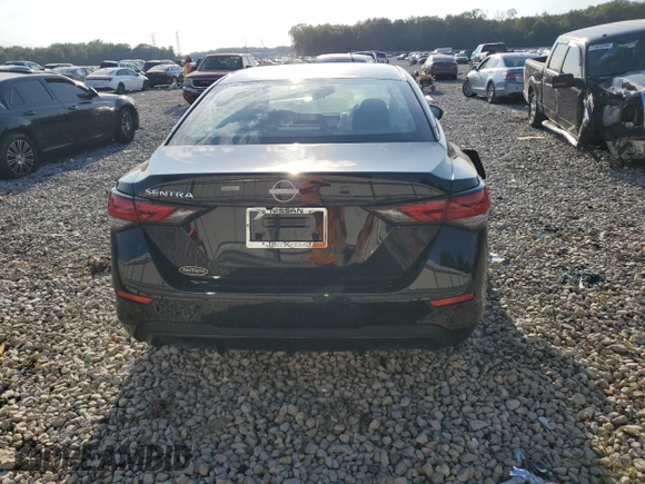 2024 Nissan Sentra S with VIN 3N1AB8BV8RY323353, listed as a Copart auction lot 72601364 with 711 mi miles and Salvage title. Bid and sale history available at DreamBid. Image 6.
