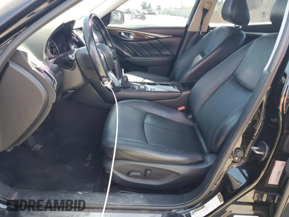 2018 Infiniti Q50 Luxe with VIN JN1EV7AP7JM350153, listed as a Copart auction lot 49594995 with 114,375 mi miles and Salvage title. Bid and sale history available at DreamBid. Image 7.