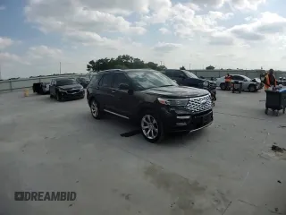 2020 Ford Explorer Platinum with VIN 1FM5K8HC1LGA26482, listed as a Copart auction lot 53667005 with 32,030 mi miles and Salvage title. Bid and sale history available at DreamBid. Image 12.
