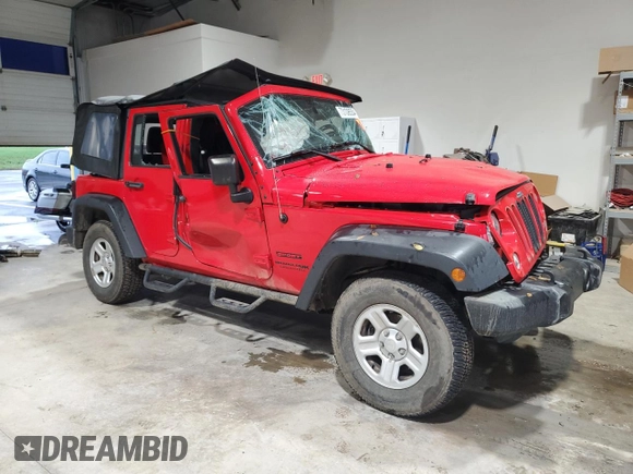 2018 Jeep Wrangler JK Unlimited Sport S with VIN 1C4BJWDG7JL849283, listed as a Copart auction lot 73108554 with 65,382 mi miles and Salvage Title. Bid and sale history available at carsss.com. Image 4.
