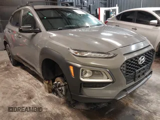2021 Hyundai Kona Night Edition with VIN KM8K6CA52MU709333, listed as a IAAI auction lot 41704197 with 44,058 mi miles and . Bid and sale history available at carsss.com. Image 1.