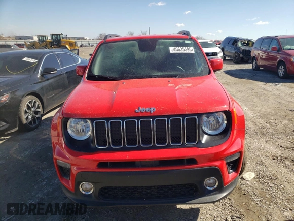 2020 Jeep Renegade Latitude with VIN ZACNJBBB6LPL71835, listed as a Copart auction lot 46635595 with 27,522 mi miles and Salvage title. Bid and sale history available at DreamBid. Image 5.