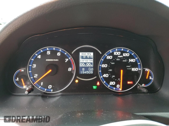 2006 Acura TSX with VIN JH4CL95896C029932, listed as a Copart auction lot 82431044 with 194,509 mi miles and Salvage title. Bid and sale history available at DreamBid. Image 9.