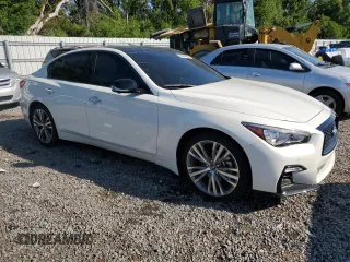 2024 Infiniti Q50 3.0t SIGNATURE EDITION with VIN JN1EV7CR8RM631212, listed as a Copart auction lot 51426455 with 15,687 mi miles and Clean Title. Bid and sale history available at carsss.com. Image 4.