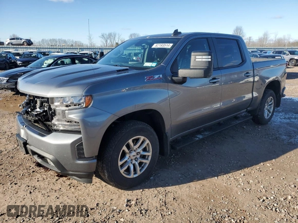 2021 Chevrolet Silverado 1500 RST with VIN 3GCUYEET5MG327263, listed as a Copart auction lot 82193514 with 46,081 mi miles and Salvage Title. Bid and sale history available at carsss.com. Image 1.