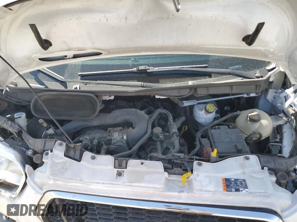 2021 Ford Transit Cargo with VIN 1FTBR1Y85MKA82588, listed as a Copart auction lot 53712195 with 37,431 mi miles and Salvage title. Bid and sale history available at DreamBid. Image 12.