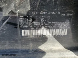 2022 Subaru Impreza with VIN 4S3GTAA68N1725779, listed as a Copart auction lot 44722785 with 57,464 mi miles and Salvage Title. Bid and sale history available at carsss.com. Image 13.