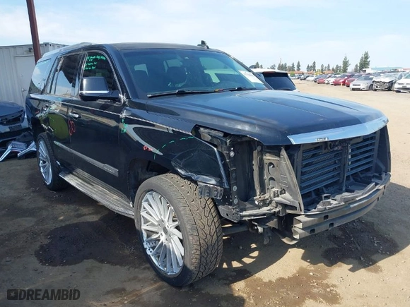 2017 Cadillac Escalade Luxury with VIN 1GYS4BKJ1HR201261, listed as a IAAI auction lot 41764863 with 125,101 mi miles. Bid and sale history available at carsss.com. Image 1.