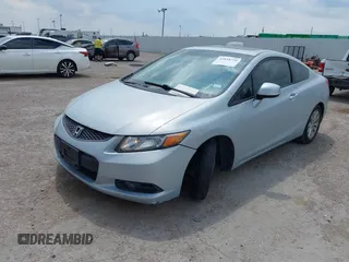 2012 Honda Civic Cpe EX-L with VIN 2HGFG3B12CH532204, listed as a IAAI auction lot 42038754 with 190,675 mi miles. Bid and sale history available at carsss.com. Image 2.
