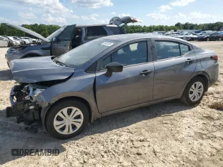 2024 Nissan Versa S with VIN 3N1CN8DV5RL927257, listed as a Copart auction lot 61663195 with 27,578 mi miles and Salvage title. Bid and sale history available at DreamBid. Image 1.
