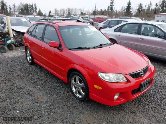 2002 Mazda Protege5 with VIN JM1BJ245221591260, listed as a IAAI auction lot 41755724 with 228,715 mi miles. Bid and sale history available at carsss.com. Image 1.