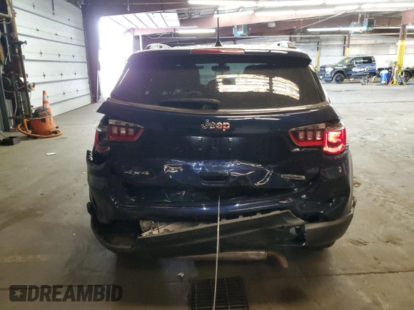 2021 Jeep Compass Latitude with VIN 3C4NJDBB4MT575641, listed as a Copart auction lot 50265635 with 29,347 mi miles and Salvage title. Bid and sale history available at DreamBid. Image 6.