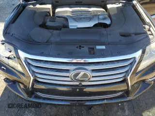 2015 Lexus LX 570 with VIN JTJHY7AX5F4173513, listed as a Copart auction lot 87815355 with 141,915 mi miles and Salvage Title. Bid and sale history available at DreamBid. Image 12.