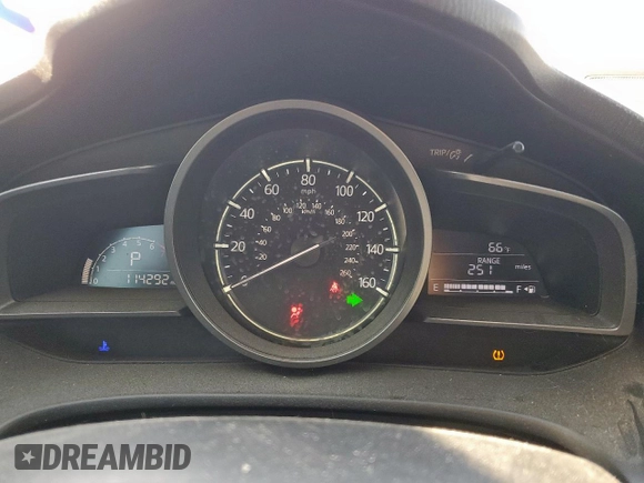 2018 Mazda 3 Touring with VIN 3MZBN1L38JM184671, listed as a Copart auction lot 52008405 with 114,292 mi miles and Salvage Title. Bid and sale history available at DreamBid. Image 9.